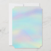 Goldene Graduierungspauschale,Holografischer Absch Einladung (Rückseite)