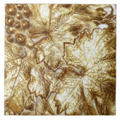 GOLDENE GRAPE-BLÄTTER FLIESE (Vorderseite)
