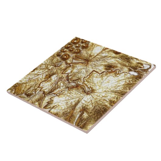 GOLDENE GRAPE-BLÄTTER FLIESE (Seite)