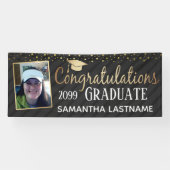 Goldene Gratulation Graduate 2022 Banner (Horizontal)