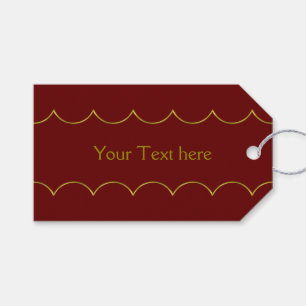 Goldene Grenze - Garland I + Ihr Rücken & Text Geschenkanhänger