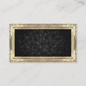 Goldene Grenze | Gebäude-Symbol | Geometrisch Visitenkarte (Rückseite)