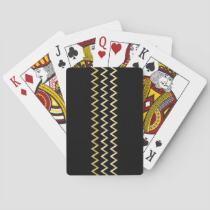 Goldene Grenze - Zick zag + Ihr Rücken und Ihre Id Spielkarten