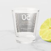 Goldene Grenze zum 50. Jubiläum Schnapsglas (Rückseite)