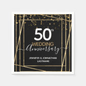 Goldene Grenze zum 50. Jubiläum Serviette (Vorderseite)