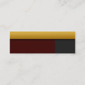 Goldene GrenzVisitenkarte Mini Visitenkarte (Rückseite)
