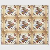 ‚Goldene Groove‘ Geschenkpapier (Flach)