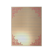 Goldene große Notizblöcke (Rotiert)