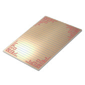 Goldene große Notizblöcke (angewinkelt)