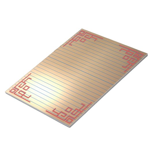 Goldene große Notizblöcke (angewinkelt)