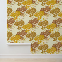 Goldene große viktorianische Blumenrosen Textur