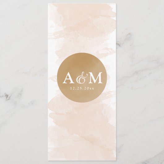 Goldene Grüne Abendmenü Menükarte (Rückseite)