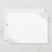 Goldene Grüne Elegante Namen oder Paare Mitteilungskarte (Rückseite)