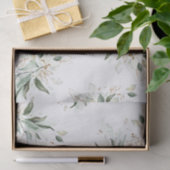 Goldene Grünflächen Branches Elegant White Seidenpapier (Geschenk)