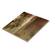 Goldene Grunge Keramik Fliese (Seite)