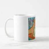 GOLDENE GUERNSEY-Molkerei-ZIEGE trinkende Kaffeetasse (Links)