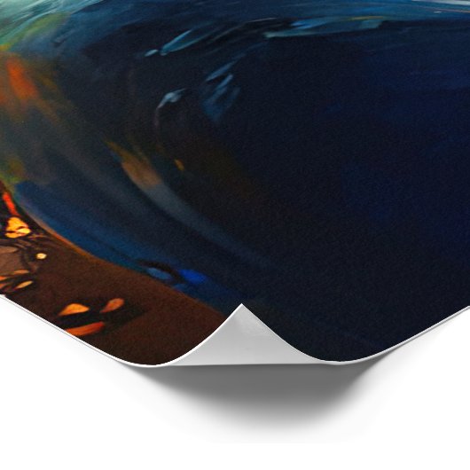 Goldene Haare an der Mauer Poster (Ecke)