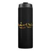 Goldene Haie Thermosbecher (Vorderseite)