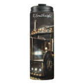 Goldene Halbwertseilscheinwerfer Thermosbecher (Vorderseite)