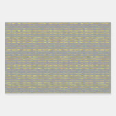 goldene Halterungen mit dunklem Hintergrund Geschenkpapier Set (Vorderseite 3)