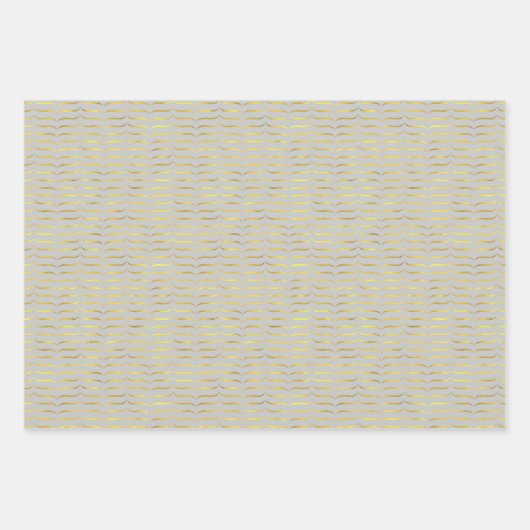 goldene Halterungen mit dunklem Hintergrund Geschenkpapier Set (Vorderseite 2)