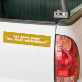 Goldene Hand Eris - Senf Autoaufkleber (Auf Lkw)