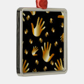 goldene Hände Ornament Aus Metall (Rechts)