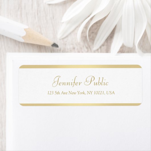 Goldene handgeschriebene Skriptvorlage Moderne (Insitu)