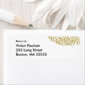 Goldene handgezeichnet Petal-Pattern-Hochzeit (Insitu)