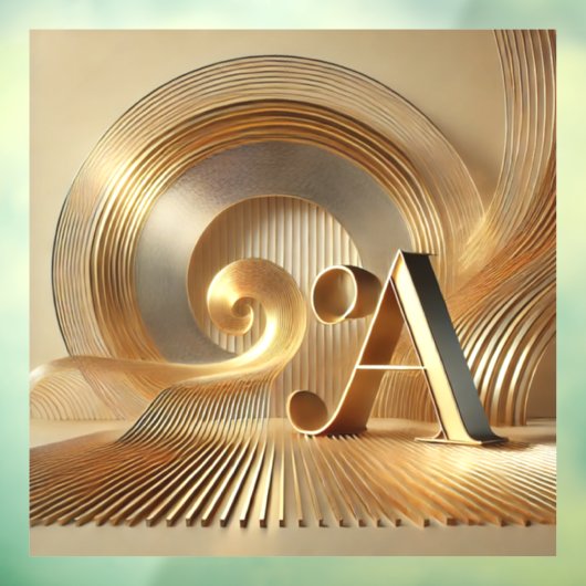 Goldene Harmonie Fensteraufkleber (Blatt 3)