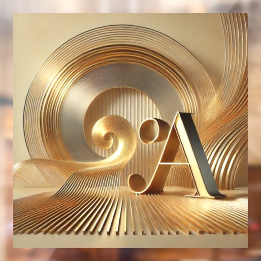 Goldene Harmonie Fensteraufkleber (Blatt 2)