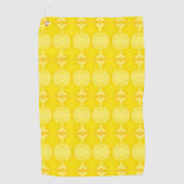 Goldene Harmonie Golfhandtuch (Vorderseite)