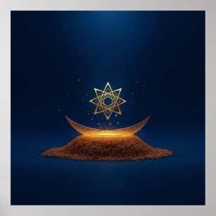 Goldene Harmonie – Göttliche Resonanz des Shree Ya Poster