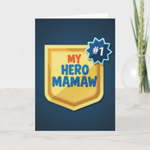 Goldene Heldin Mamaw Karte