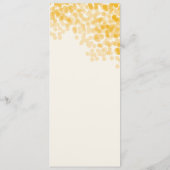 Goldene helle Duschen-Menü-Karte Menükarte (Rückseite)