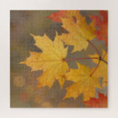 Goldene Herbst-Ahornblätter Puzzle (Horizontal)