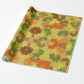 Goldene Herbst-Herbstlaube Geschenkpapier (Ungerollt)