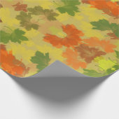 Goldene Herbst-Herbstlaube Geschenkpapier (Ecke)