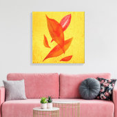 Goldene Herbst-Herbstlaube Moderne Kunst Leinwanddruck (Insitu (Wohnzimmer))