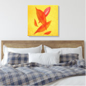 Goldene Herbst-Herbstlaube Moderne Kunst Leinwanddruck (Insitu (Schlafzimmer))