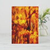 Goldene Herbstbilder Dankeskarte (Stehend Vorderseite)