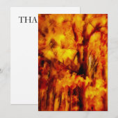 Goldene Herbstbilder Dankeskarte (Vorne/Hinten)