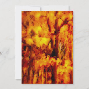 Goldene Herbstbilder Dankeskarte