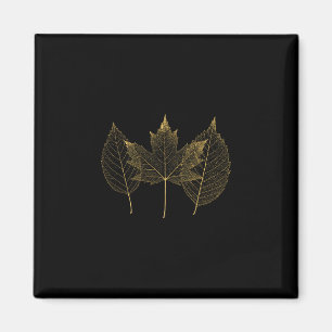 Goldene Herbstblätter, Herbstblatt, Thanksgiving-D Magnet