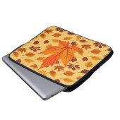 Goldene Herbstblätter Laptopschutzhülle (Vorne Knopf)