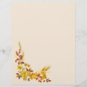 Goldene Herbstblätter Letterhead (Vorderseite)