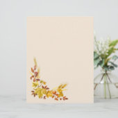 Goldene Herbstblätter Letterhead (Stehend Vorderseite)