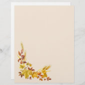 Goldene Herbstblätter Letterhead (Vorne/Hinten)