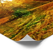 Goldene Herbstdrucke, Werteplakatpapier (Matte) Poster (Ecke)
