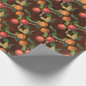 Goldene Herbsternte Frucht Geschenkpapier (Ecke)